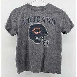 Chicago Bears Shirt Boys Short Sleeve Gray NFL Team Apparel Size Medium